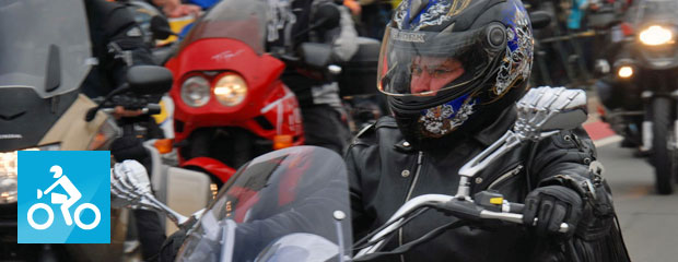 Motorradfahrer bei der Motorradsternfahrt Kulmbach Motorradfahrer bei der Motorradsternfahrt Kulmbach